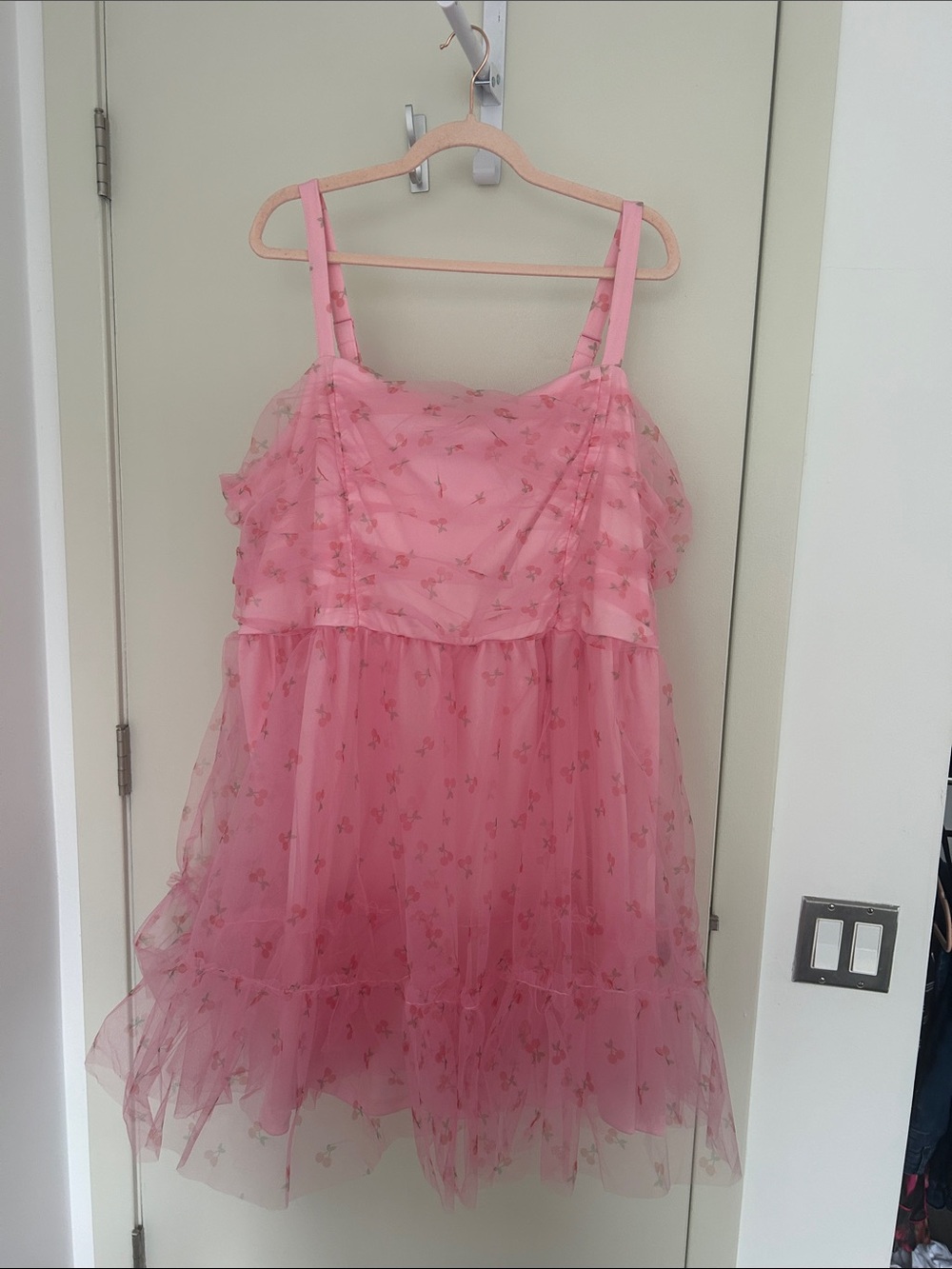 torrid Pink Layered Tulle Mini Dress